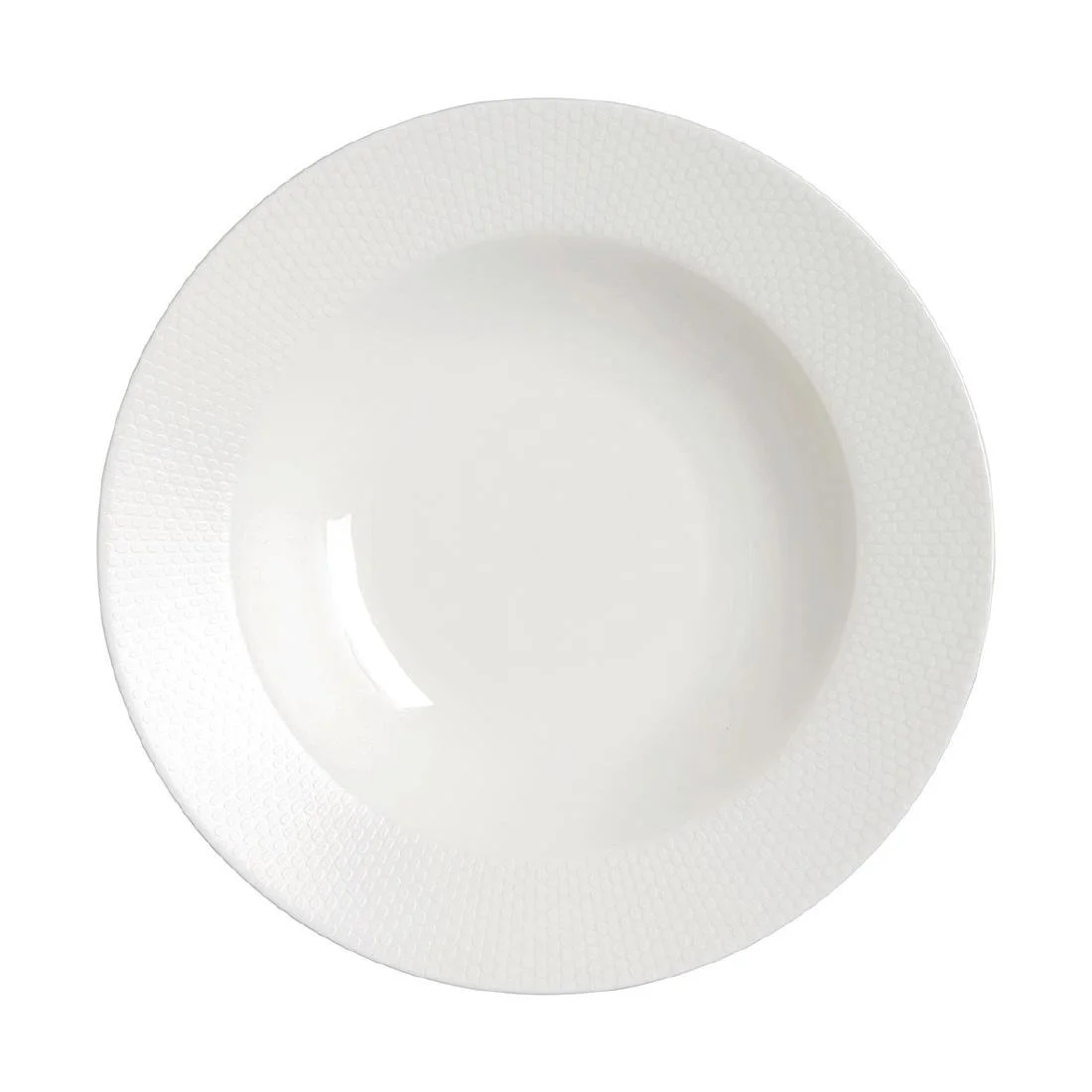 William Edwards Quanta Large Rim Bowls White 280mm (6 Pack) - Image 1