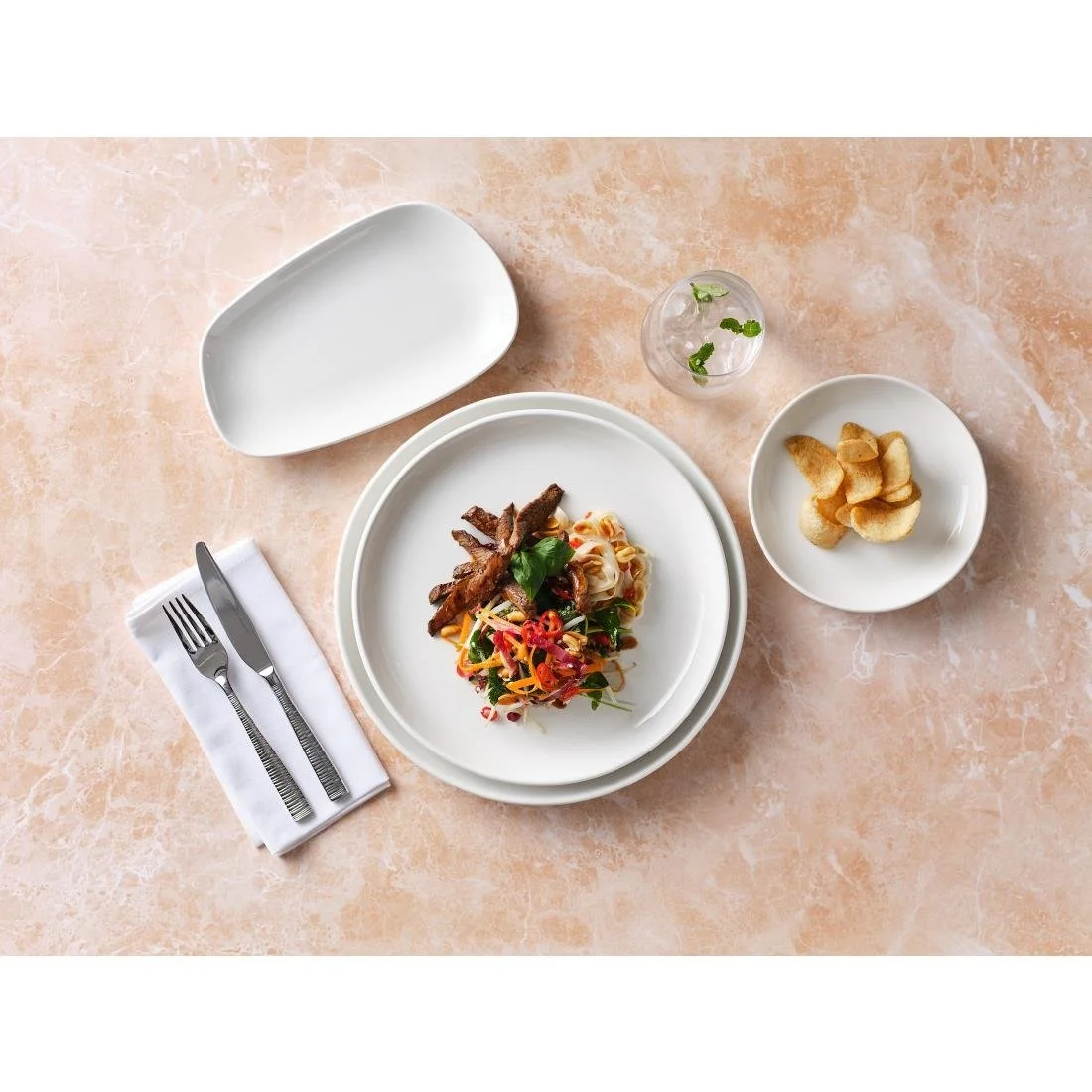 Steelite Nordic Coupe Plates White 280mm (12 Pack) - Image 3