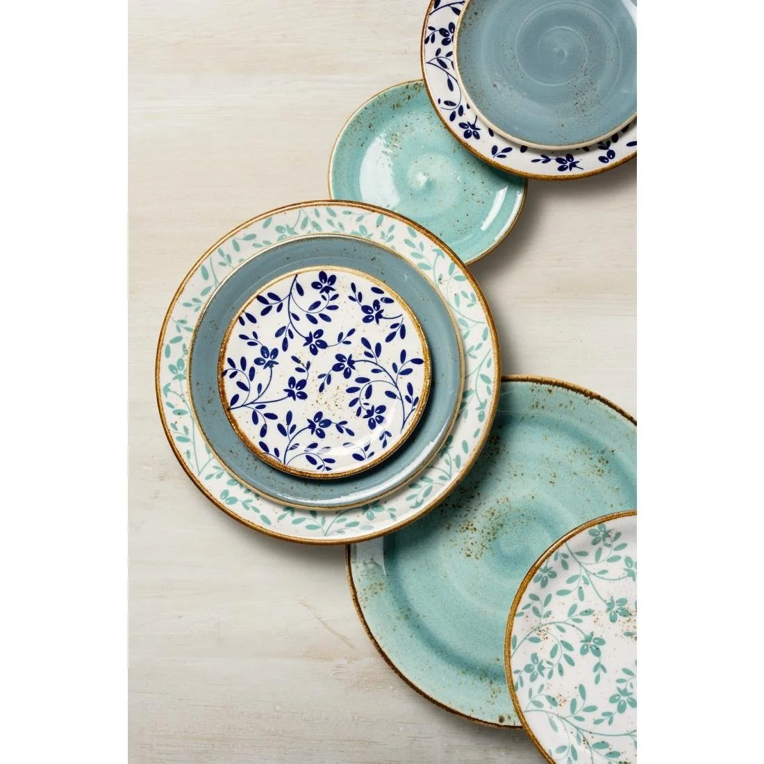 Steelite Performance Flora Coupe Plates Blue 280mm (12 Pack) - Image 3