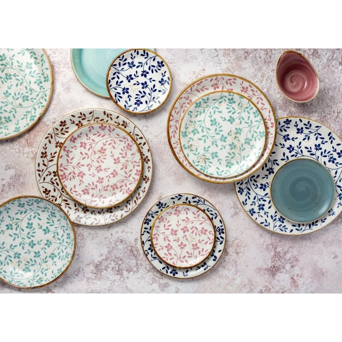 Steelite Performance Flora Coupe Plates Blue 280mm (12 Pack) - Image 5