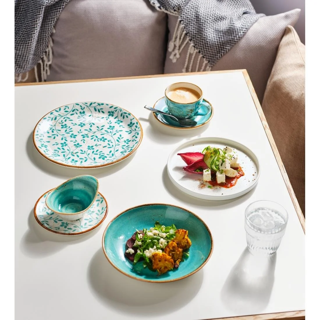 Steelite Performance Flora Coupe Plates Aqua 153mm (12 Pack) - Image 4