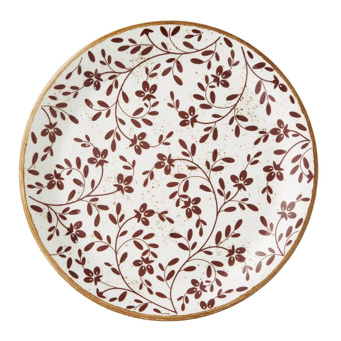 Steelite Performance Flora Coupe Plates Brown 255mm (12 Pack) - Image 1