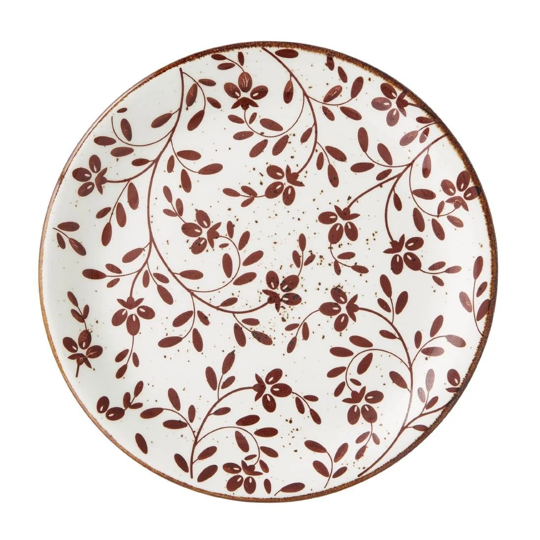 Steelite Performance Flora Coupe Plates Brown 202mm (12 Pack) - Image 1