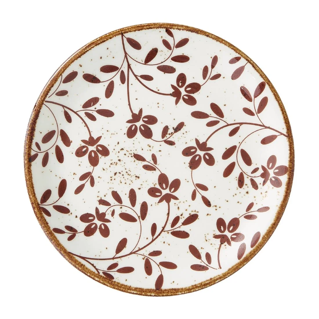 Steelite Performance Flora Coupe Plates Brown 153mm (12 Pack)