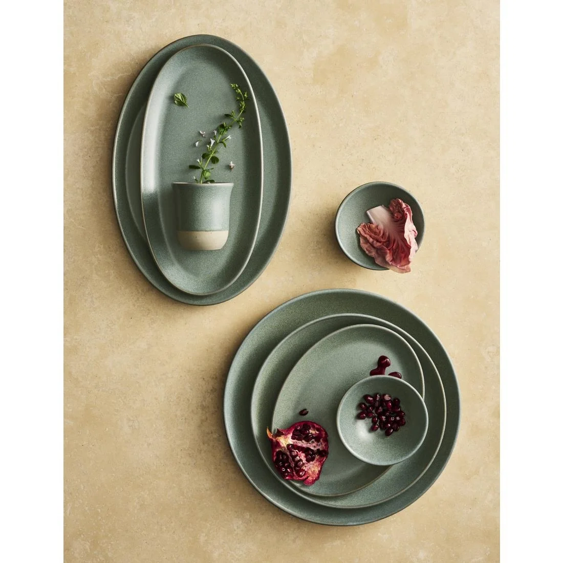 Maham Studio Carnaby Coupe Plates Teal 270mm (24 Pack) - Image 3