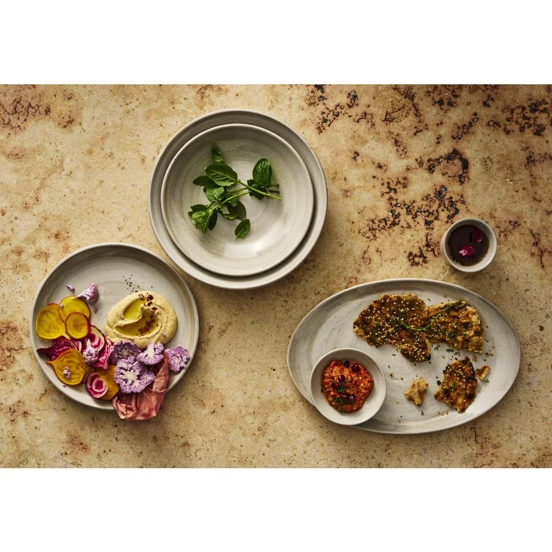 Maham Studio Carnaby Coupe Plates Dove 270mm (24 Pack) - Image 3