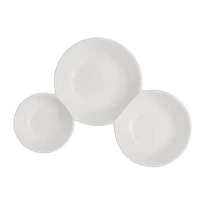 Rene Ozorio White Album 3 Compartment Gourmet Sauce Dishes 200ml (12 Pack) - Image 2