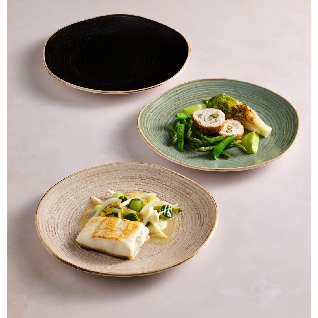 Steelite Orbita Coupe Plates Fuse Sable 202.5mm (12 Pack) - Image 2