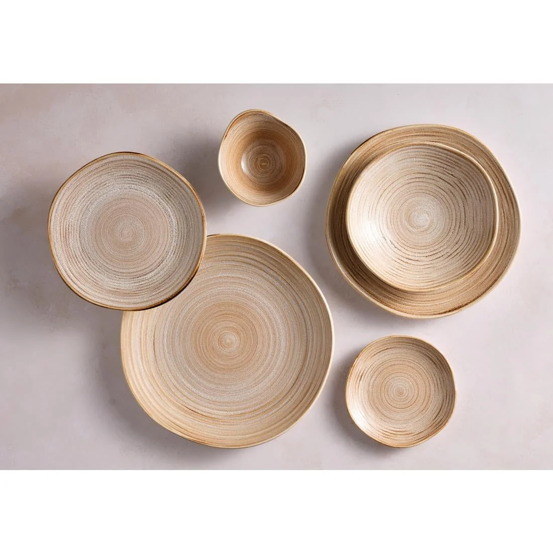 Steelite Orbita Coupe Plates Fuse Sable 152.5mm (12 Pack) - Image 2