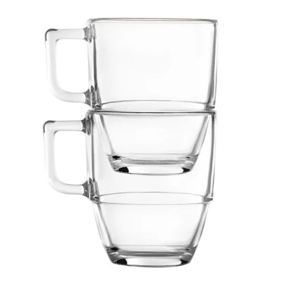 RCR Cristalleria Caffe Stackable Americano Cups 350ml (12 Pack) - Image 1