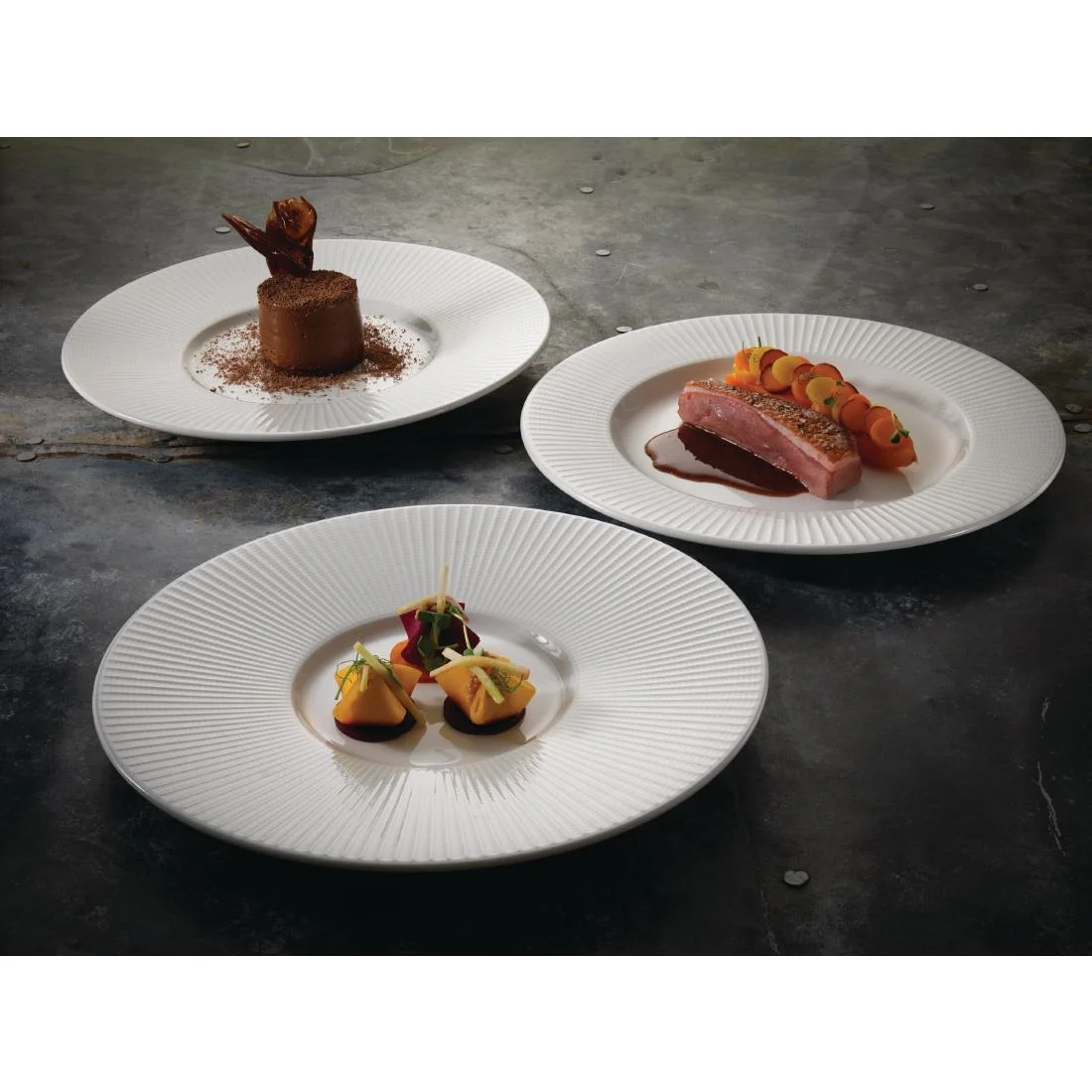 Steelite Willow Gourmet Large Well Plate 285mm - Image 2