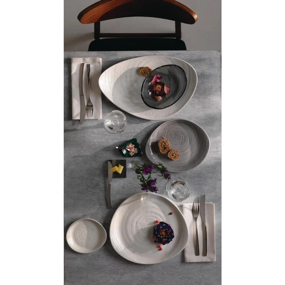 Steelite Scape Glass Oval Bowls 200mm