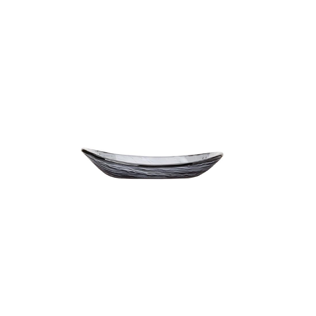 Steelite Scape Glass Smoked Oval Bowls 200mm