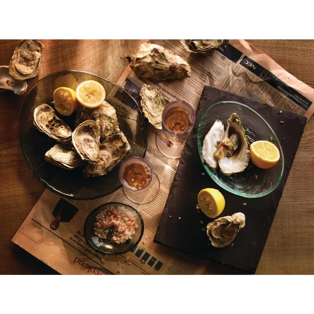 Steelite Scape Glass Platters 250mm Smoked - Image 3