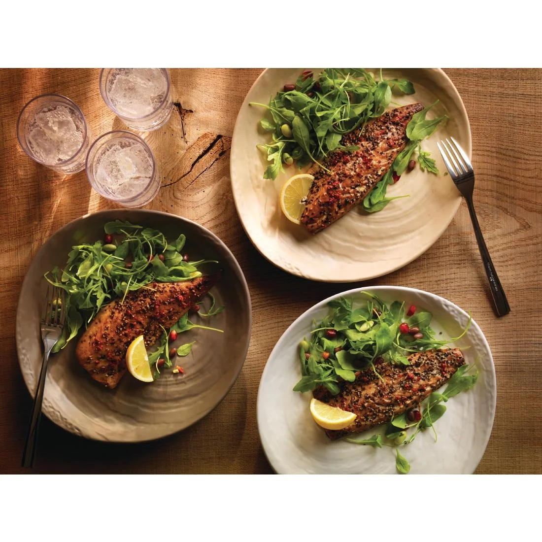Steelite Scape White Melamine Plates 280mm - Image 3