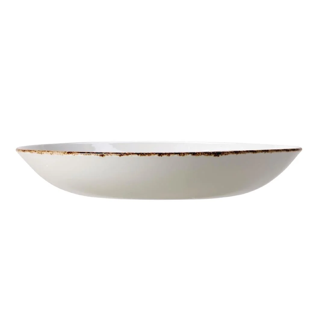 Steelite Brown Dapple Coupe Plates 253mm - Image 2