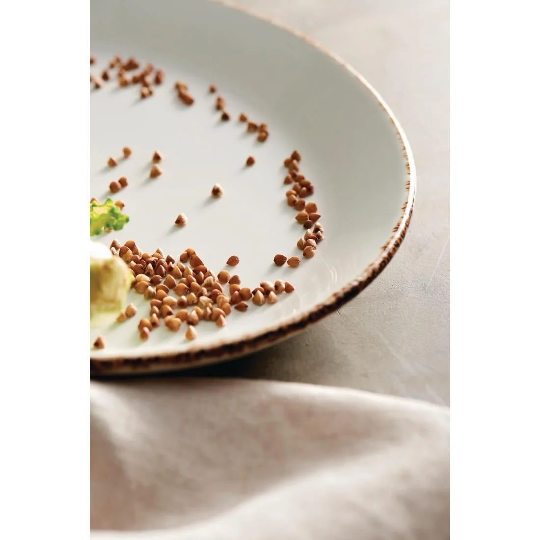 Steelite Brown Dapple Coupe Plates 153mm - Image 5