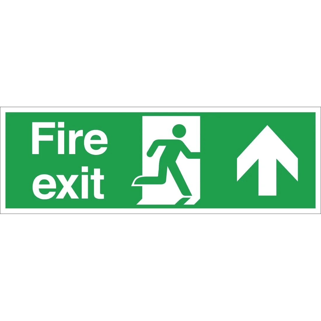 Fire Exit Arrow Up Sign