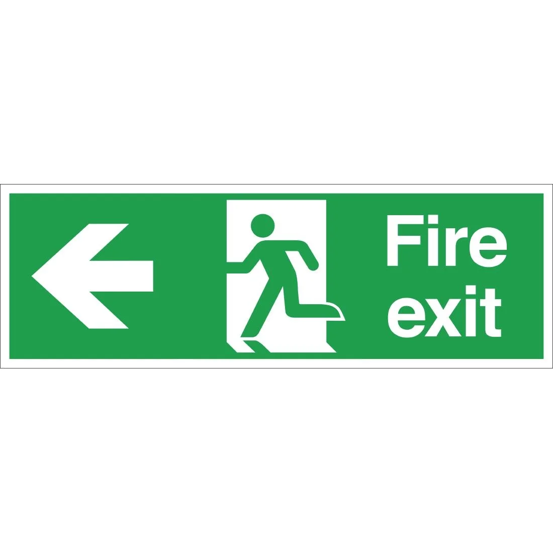 Fire Exit Arrow Left Sign