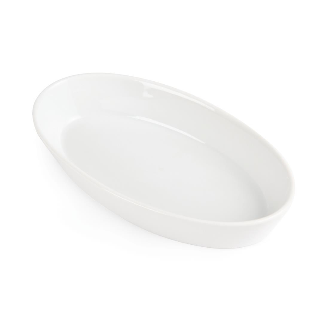 Olympia Whiteware Oval Sole Dishes 195x 110mm