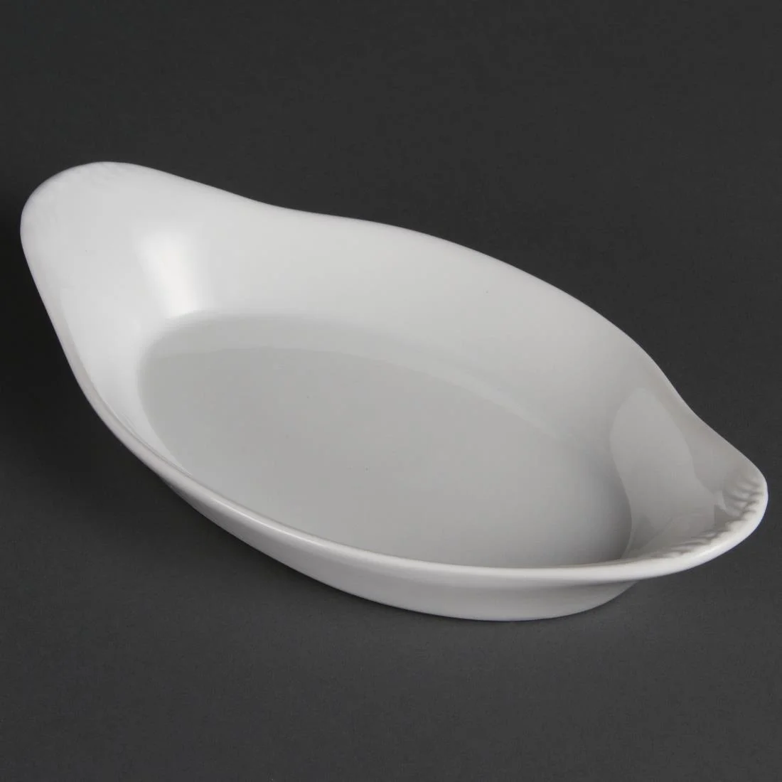 Olympia Whiteware Oval Eared Dishes 229x 127mm - Image 1
