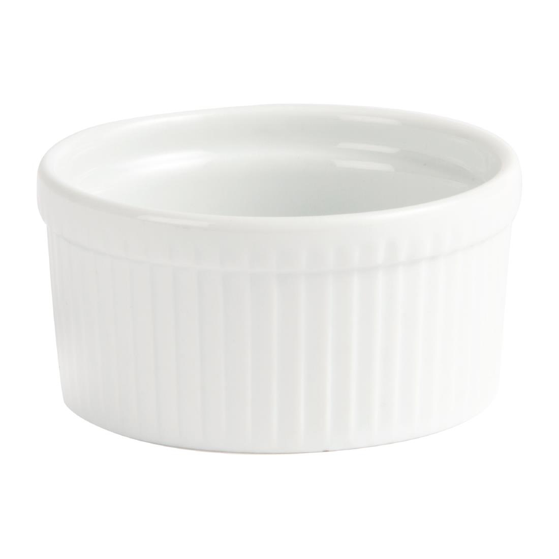 Olympia Whiteware Souffle Dishes 105mm