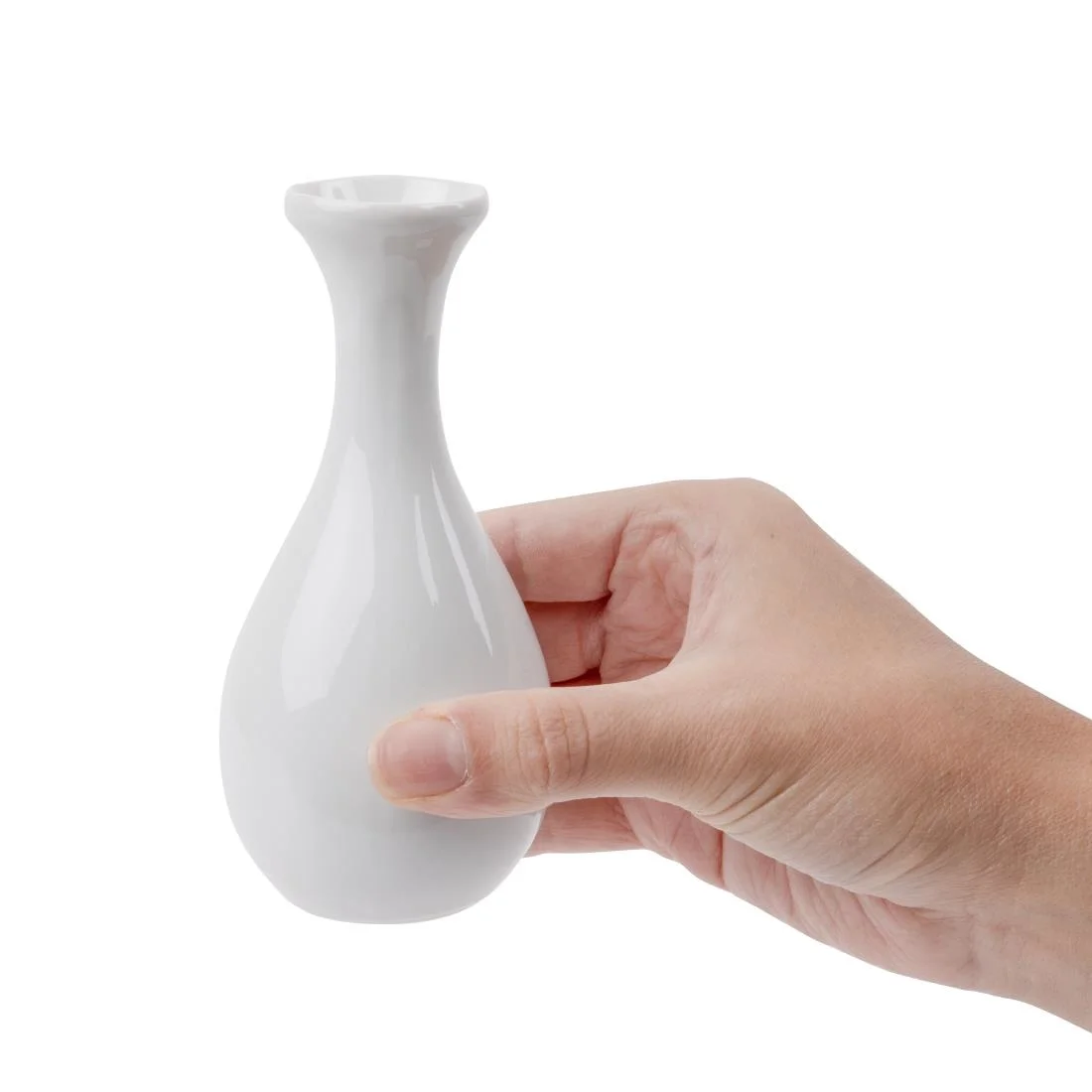 Olympia Whiteware Bud Vases 125mm - Image 6