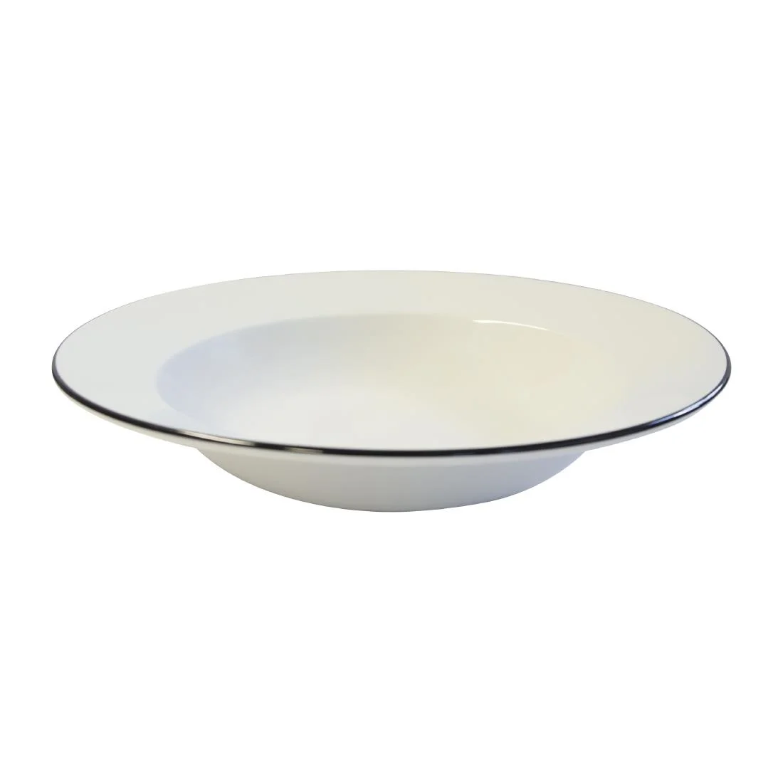 Churchill Alchemy Mono Rimmed Soup Bowls 230mm - Image 2