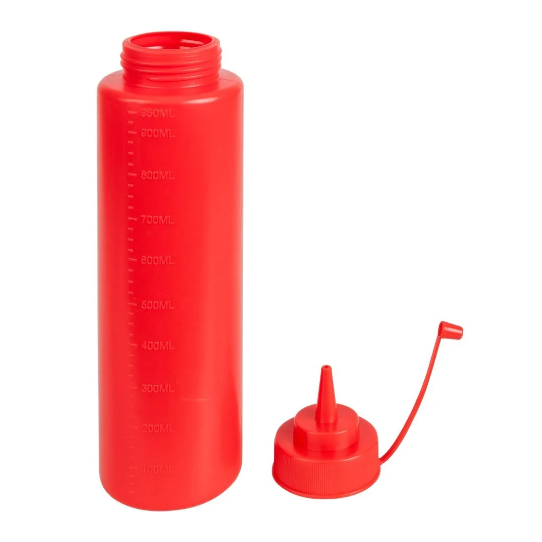 Vogue Red Squeeze Sauce Bottle 35oz - Image 4
