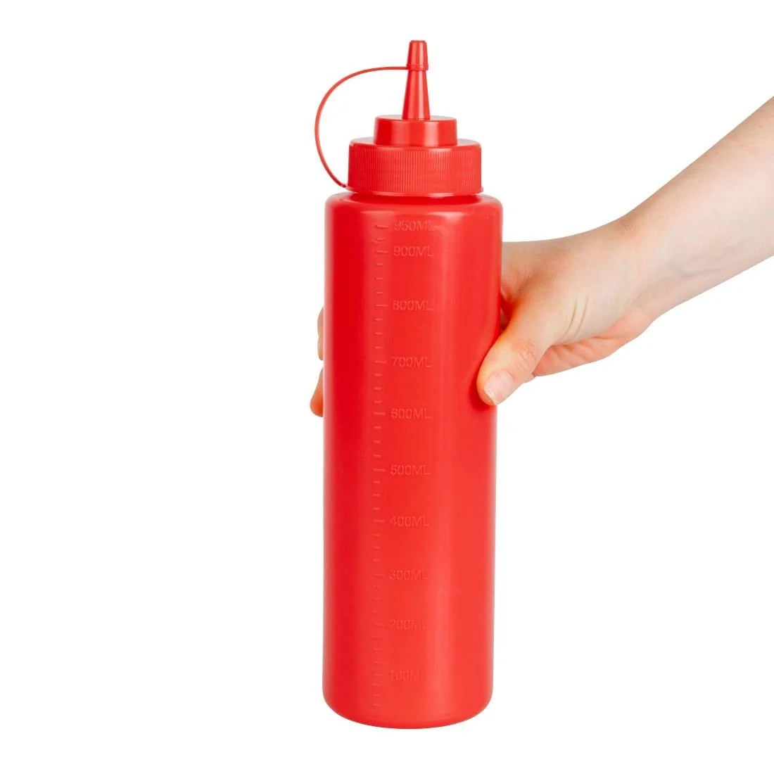 Vogue Red Squeeze Sauce Bottle 35oz - Image 7