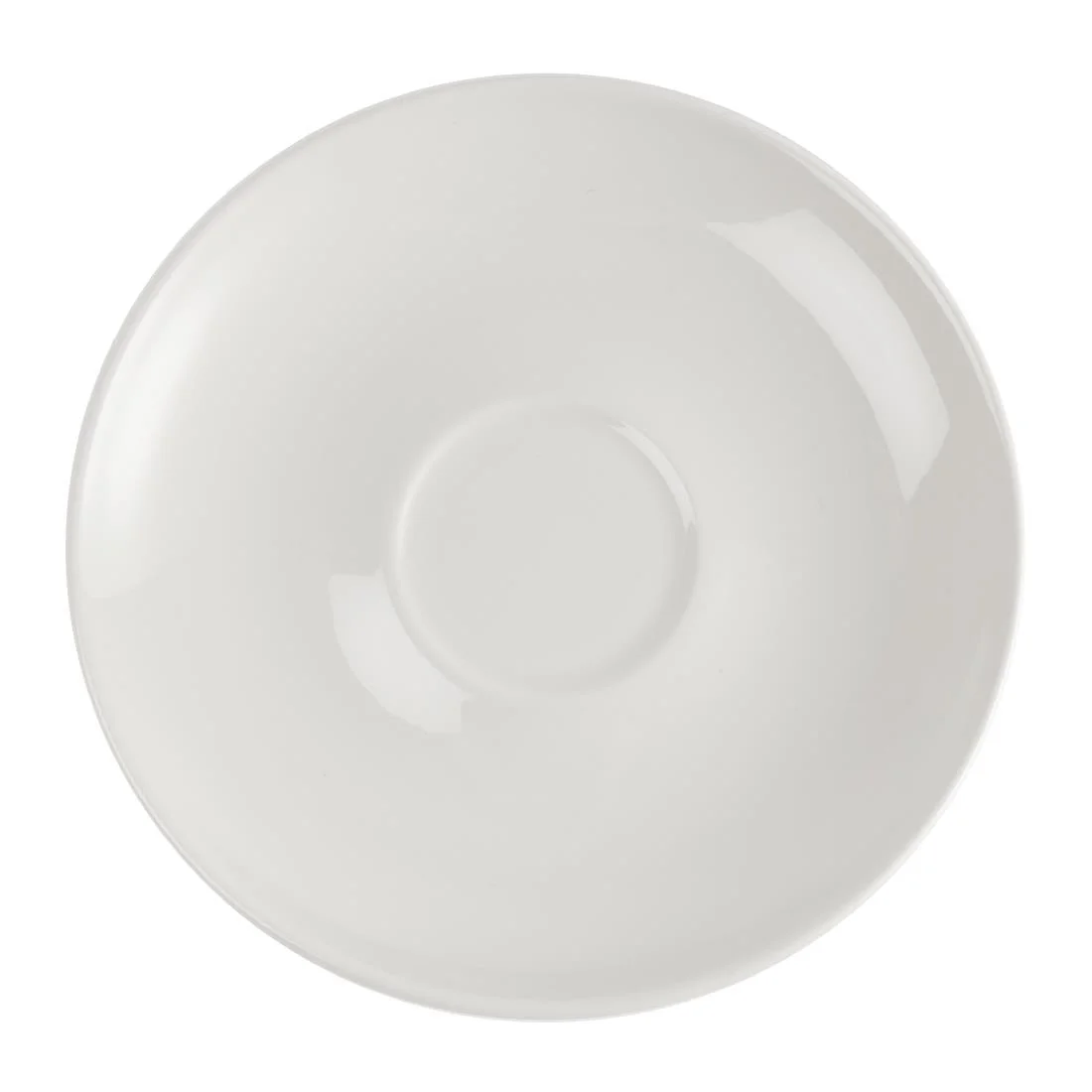 Churchill Plain Whiteware Large Saucers 165mm - Image 2