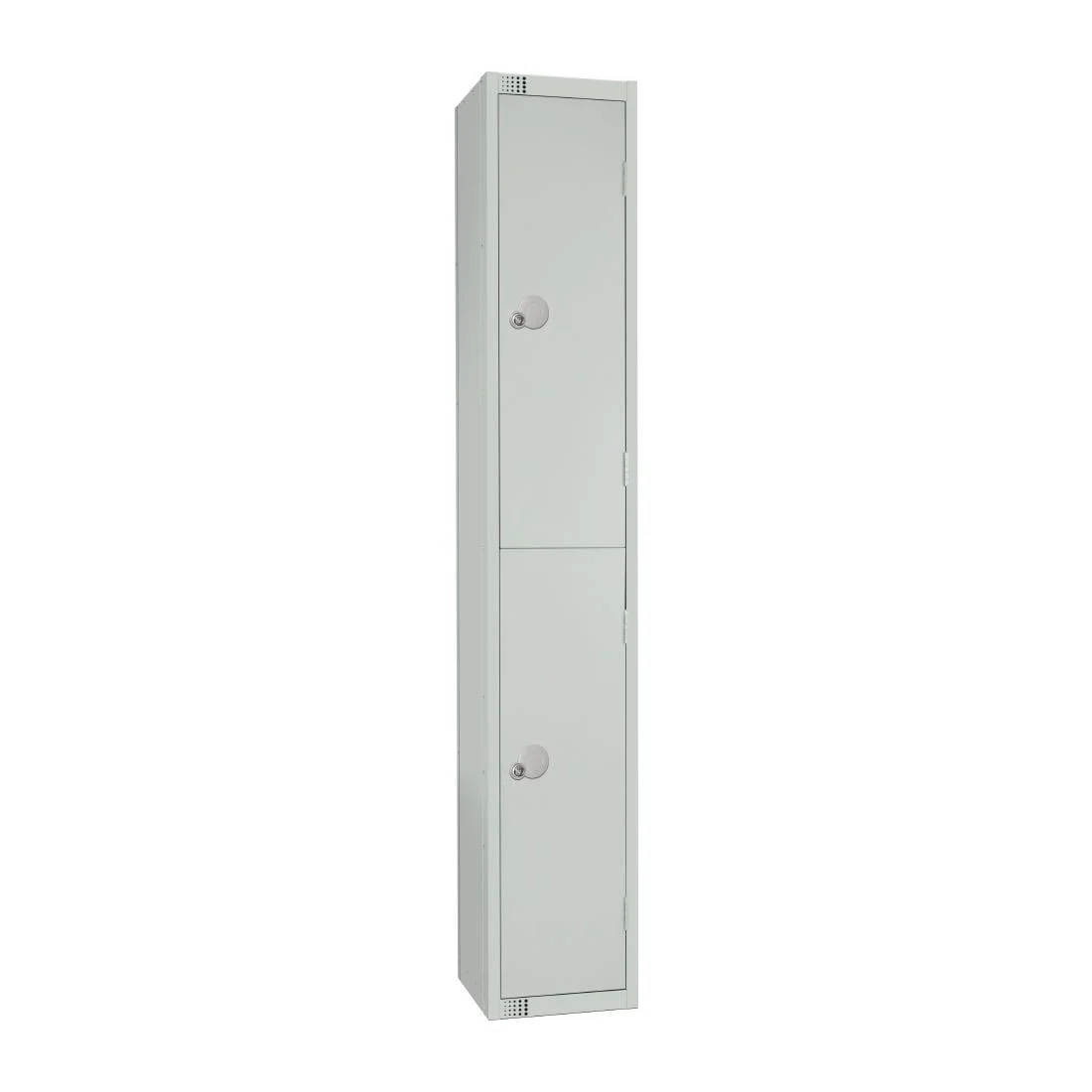 Elite Double Door Electronic Combination Locker with Sloping Top Grey - Image 1
