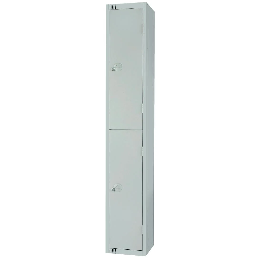 Elite Double Door Electronic Combination Locker with Sloping Top Grey - Image 3