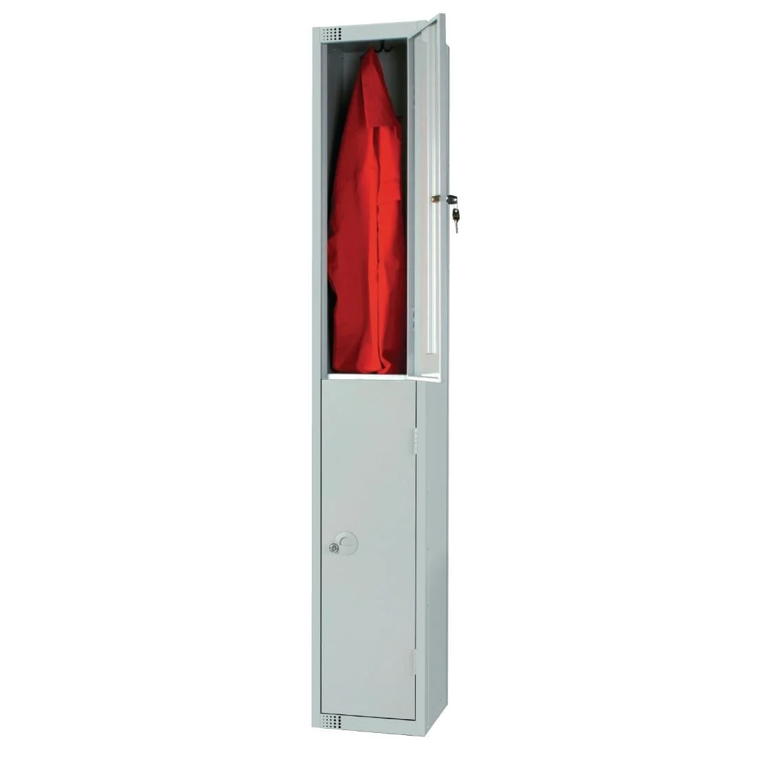 Elite Double Door Electronic Combination Locker with Sloping Top Grey - Image 4