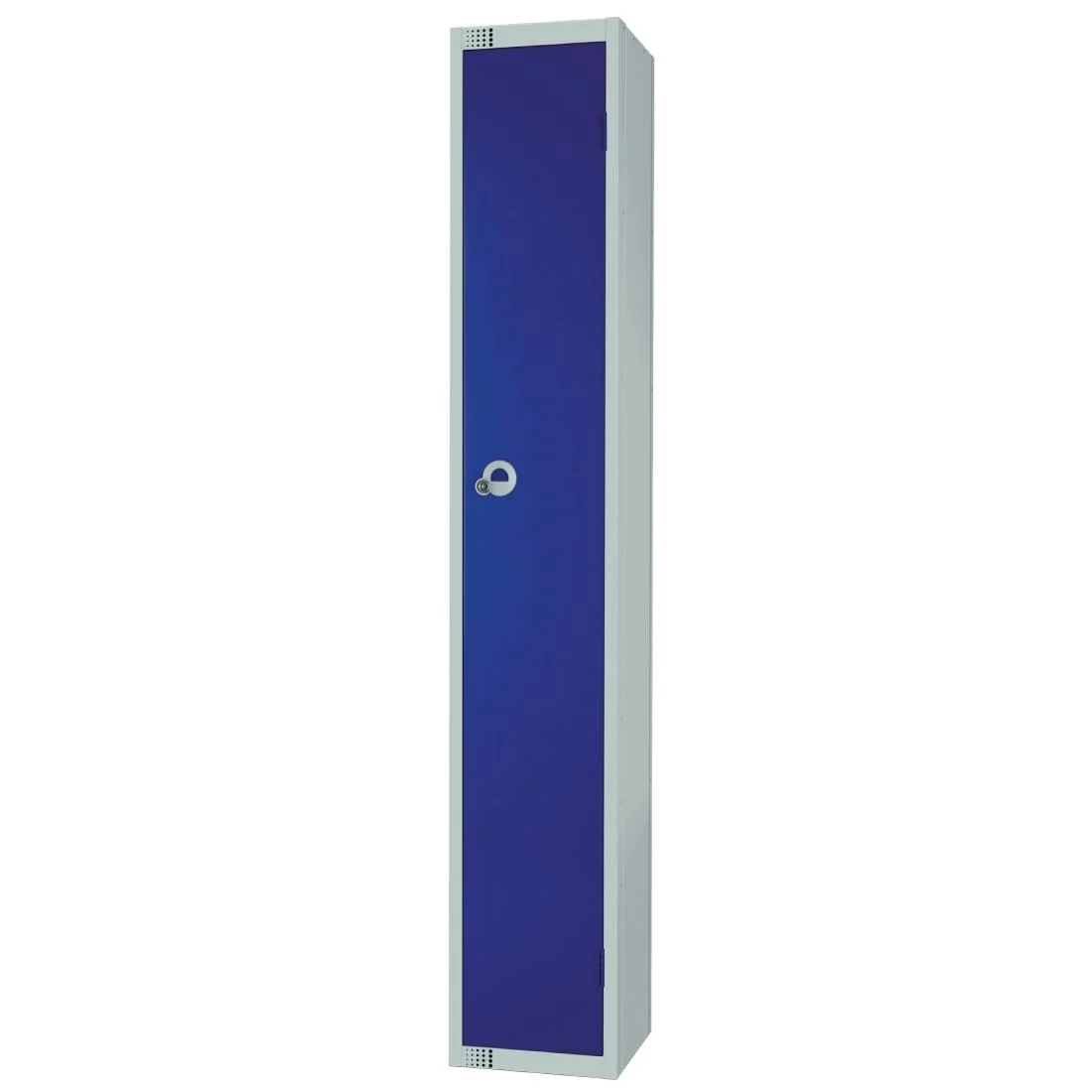 Elite Single Door Manual Combination Locker Locker Blue with Sloping Top