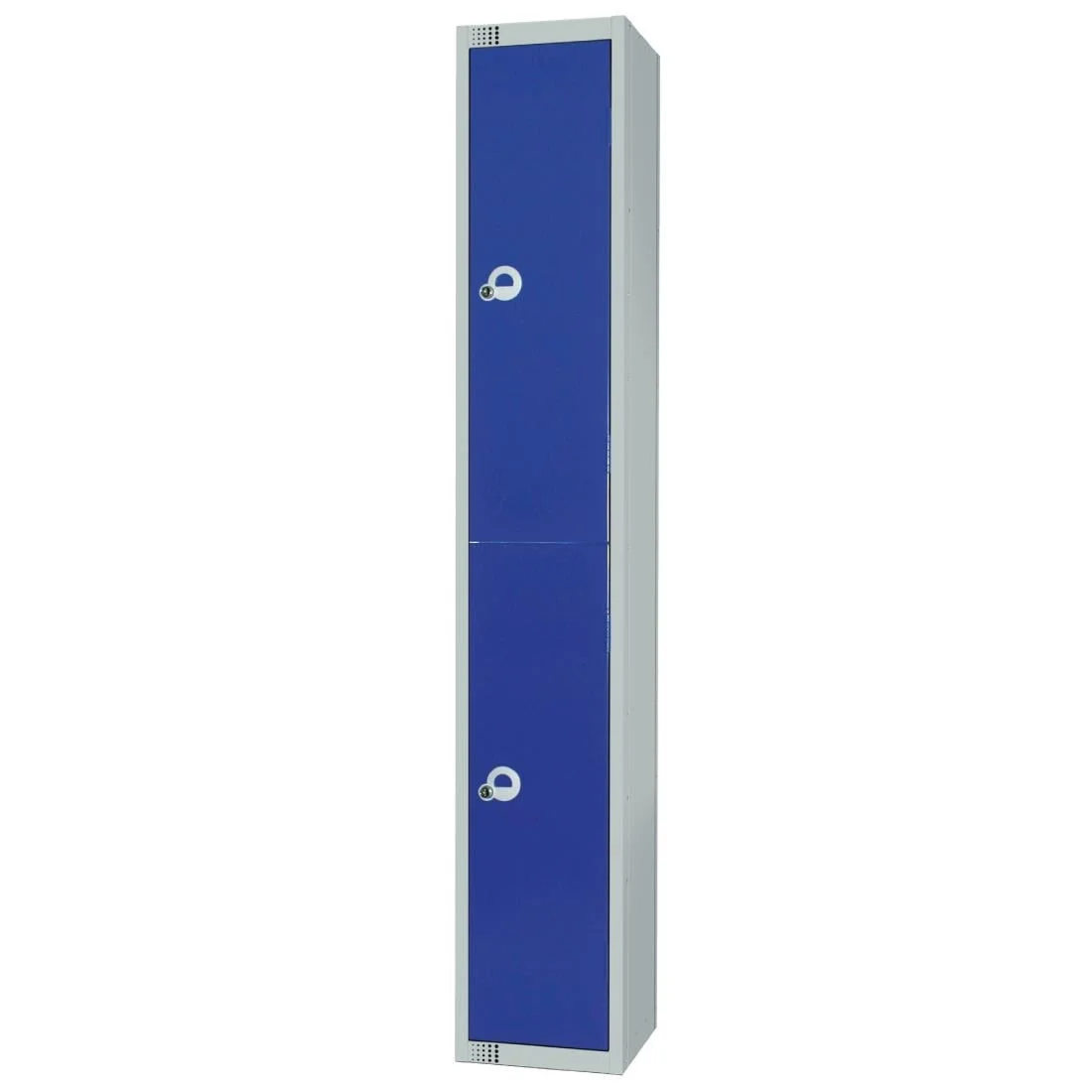 Elite Double Door Electronic Combination Locker with Sloping Top Blue - Image 3