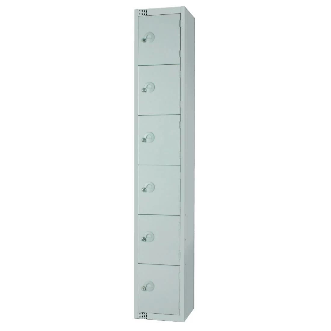 Elite Six Door Manual Combination Locker Locker Grey with Sloping Top - Image 3