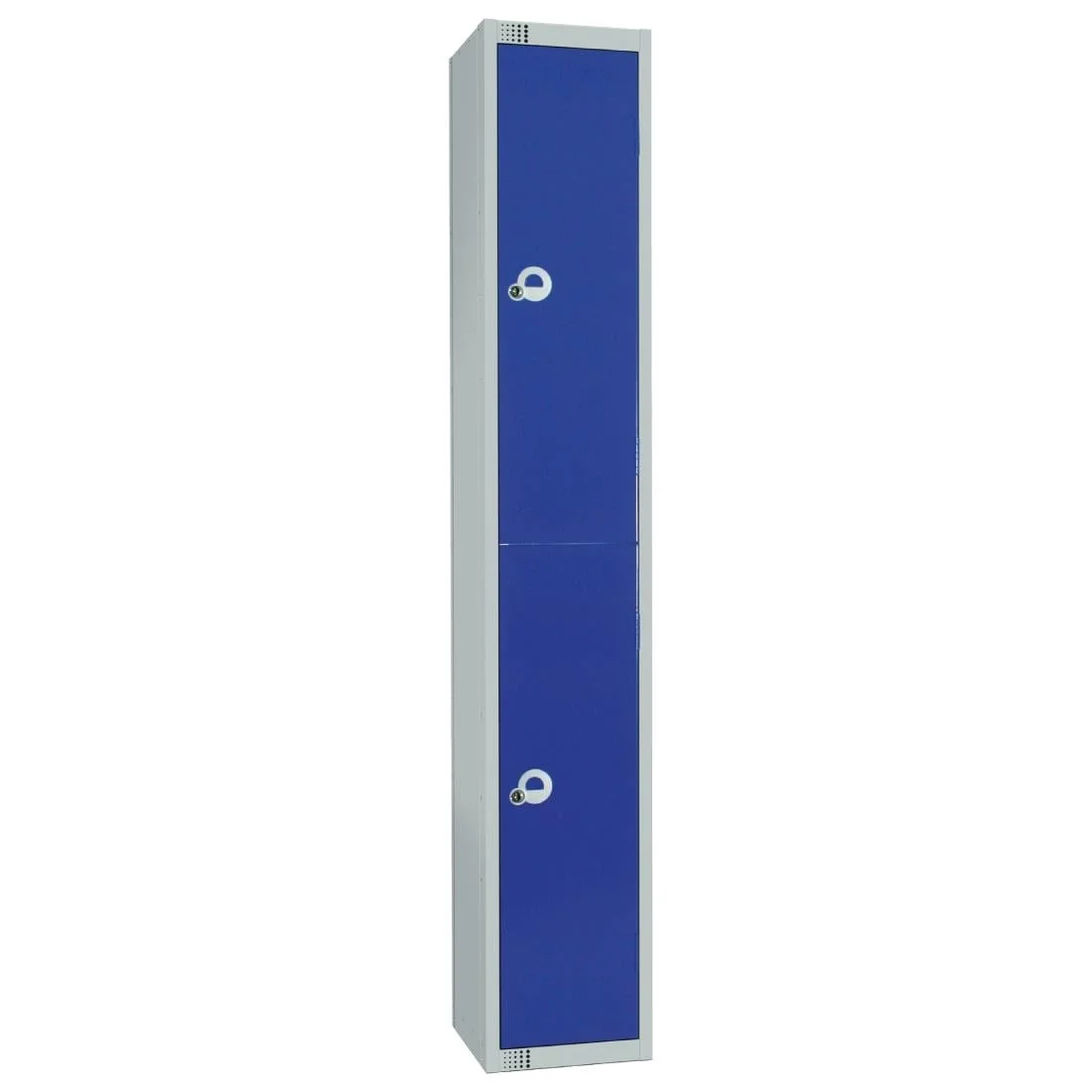 Elite Double Door Manual Combination Locker Locker Blue with Sloping Top