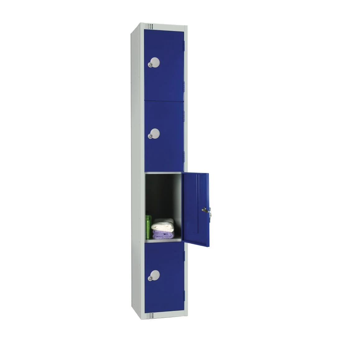 Elite Four Door Padlock Locker Blue - Image 2
