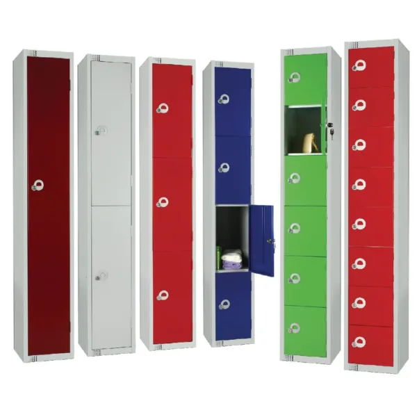 Elite Four Door Manual Combination Locker Locker Blue