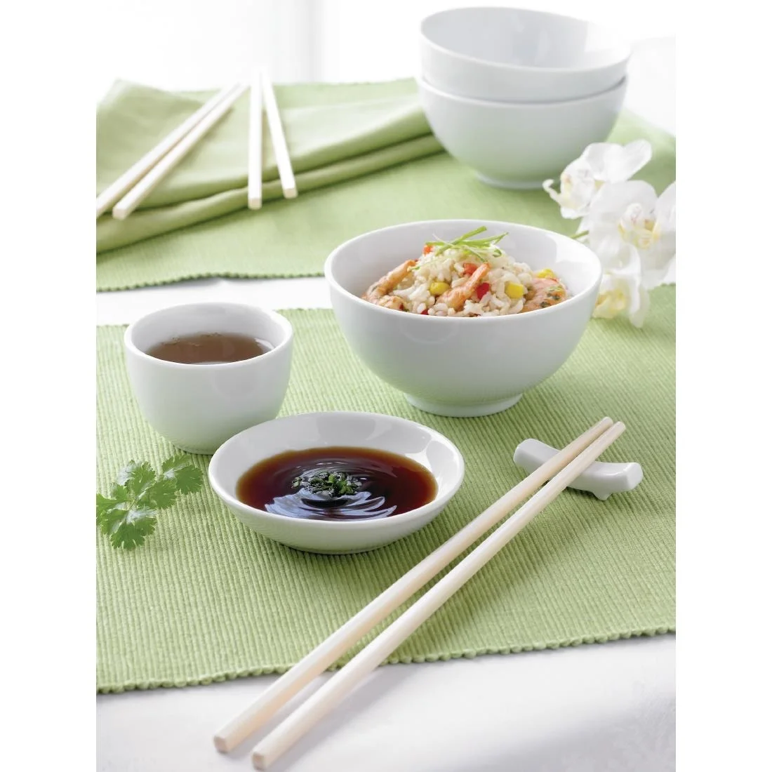 Olympia Whiteware Soy Dishes 74mm - Image 7