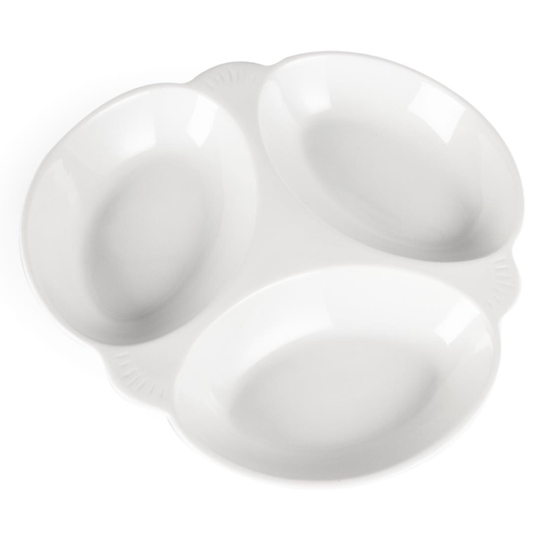 Olympia Vegetable Dishes 3 Section 250mm