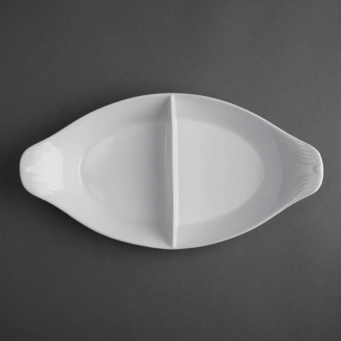 Olympia Divided Oval Eared Dishes 290x 160mm