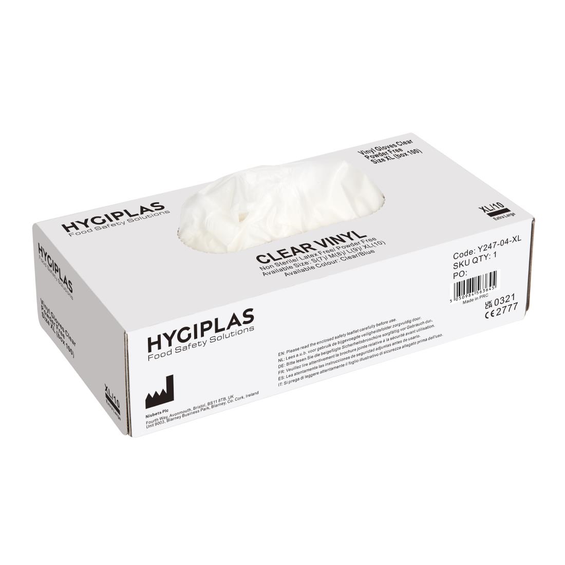 Powder Free Vinyl Gloves XL