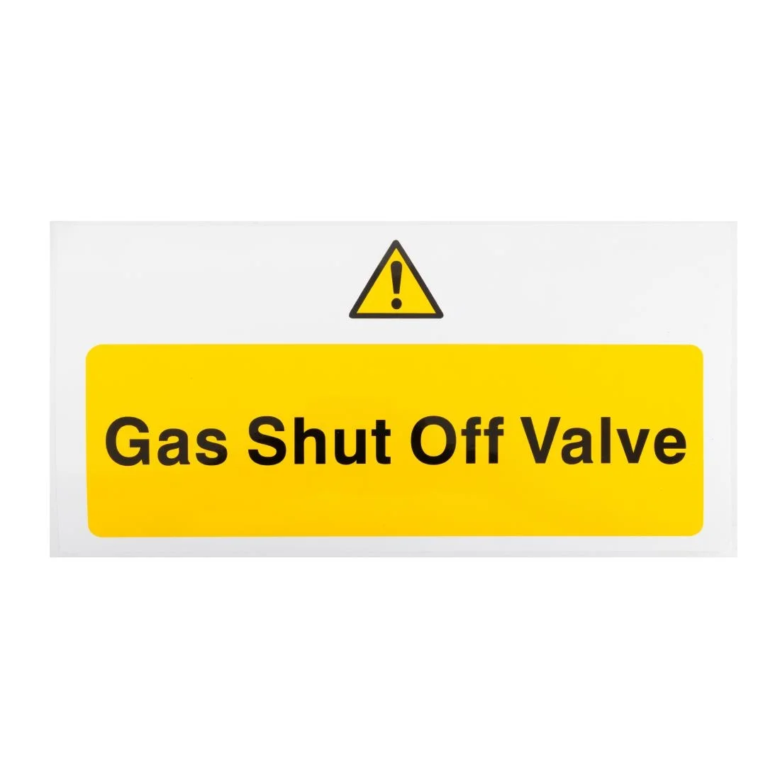 Gas Shut Off Valve Sign